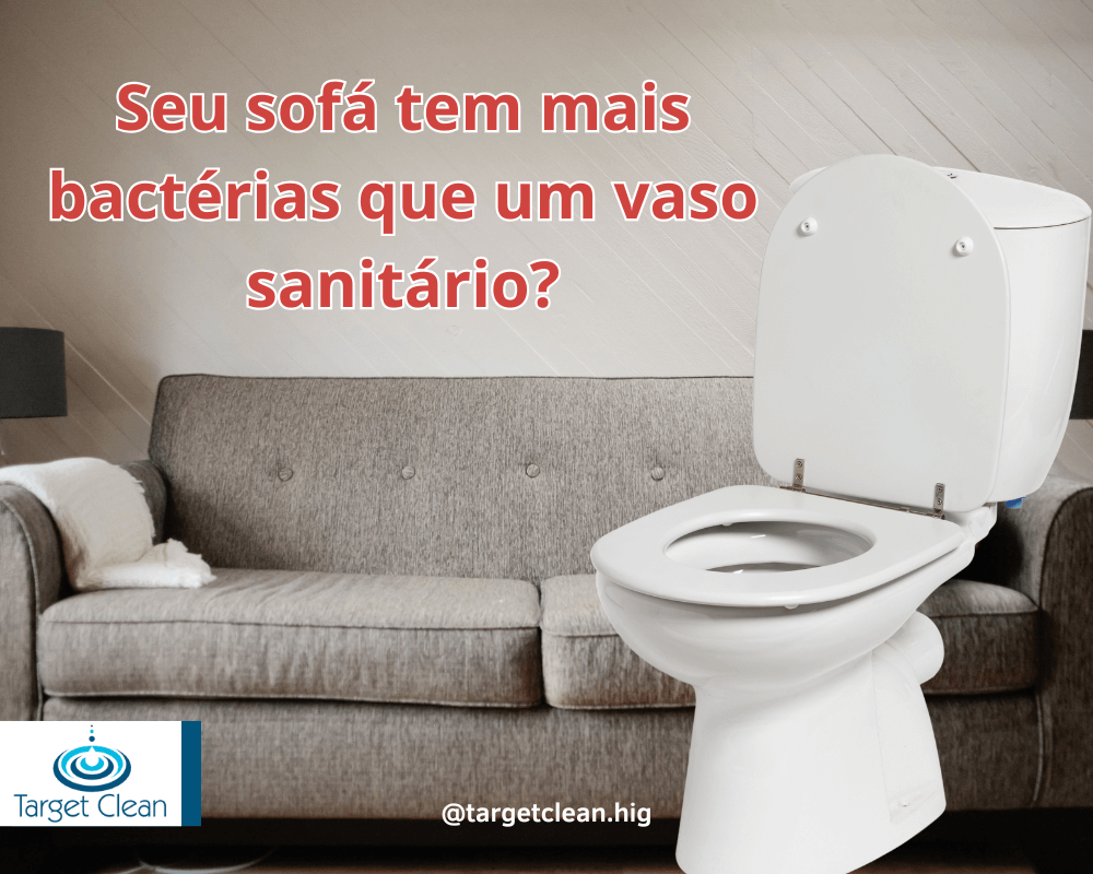 Você sabia que seu sofá pode ter até 75 vezes mais bactérias que um vaso sanitário? Entenda por que é urgente fazer uma higienização profissional agora mesmo!